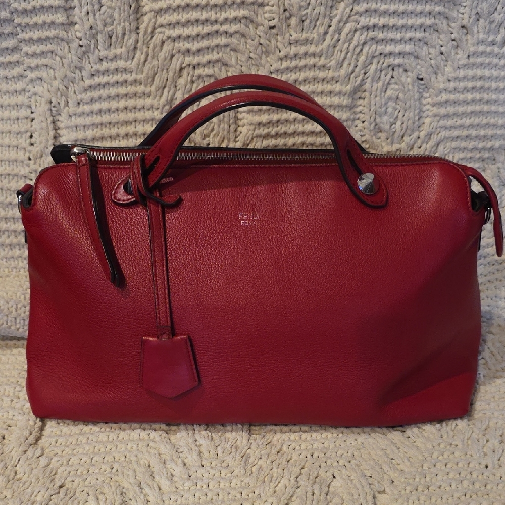 Fendi Red Leather By The Way Bag